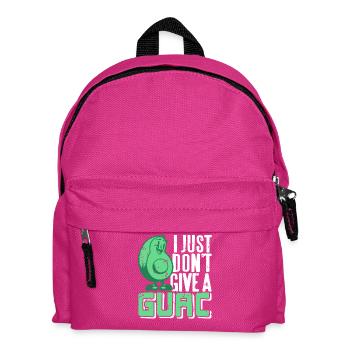 Guacamole Is Calling and I Must Go Funny Quote - Kinder Rucksack - Fuchsia - Vorne