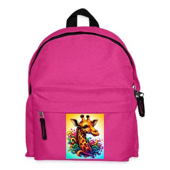 girafe - Sac à dos Enfant - fuchsia - Devant