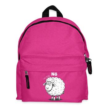 NÖ – grummeliges Schaf Humor Design - Kinder Rucksack - Fuchsia - Vorne