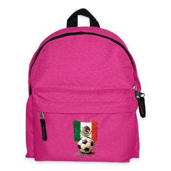 Mexiko Fußball - Kinder Rucksack - Fuchsia - Vorne