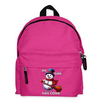 SNOWMAN MY TIME HAS COME - Kids' Backpack - fuchsia - Front