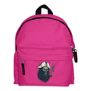 Kapitän Totenkopf Seemann Nautik Meer See Boot - Kinder Rucksack - Fuchsia - Vorne