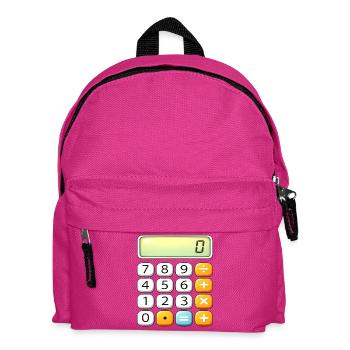 Icône de calculatrice néon Tee - Sac à dos Enfant - fuchsia - Devant