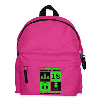 level 18 unlocked - Kinder Rucksack - Fuchsia - Vorne