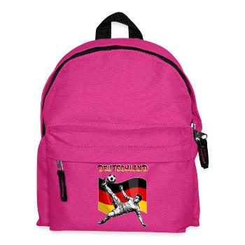 Football Germany Flag Overhead Kick - Kids' Backpack - fuchsia - Front