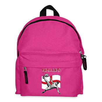 Football England Flag Overhead Kick - Kids' Backpack - fuchsia - Front