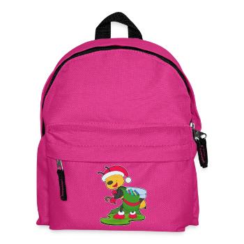 Biene Weihnachten Pakete - Kinder Rucksack - Fuchsia - Vorne