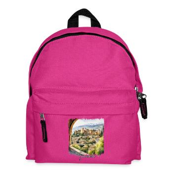 Grenade Aquarelle, Grenade, Espagne - Sac à dos Enfant - fuchsia - Devant