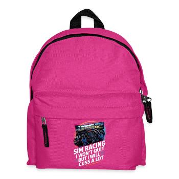 Sim Racing I'm not giving up but I'm going to give up a lot - Kids' Backpack - fuchsia - Front