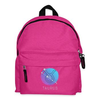 Taurus Zodiac Watercolor Astrology - Kids' Backpack - fuchsia - Front