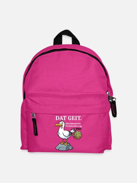 Norddeutscher Humor Spruch Dat Geit - Kinder Rucksack - Fuchsia