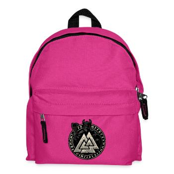 Nordisches Runenkriegsherren-Emblem - Kinder Rucksack - Fuchsia - Vorne