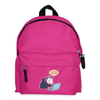 Rat sur l’ordinateur portable : Que dois-je faire ? - Sac à dos Enfant - fuchsia - Devant