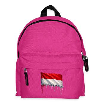 Art de la chute du drapeau indonésien - Sac à dos Enfant - fuchsia - Devant