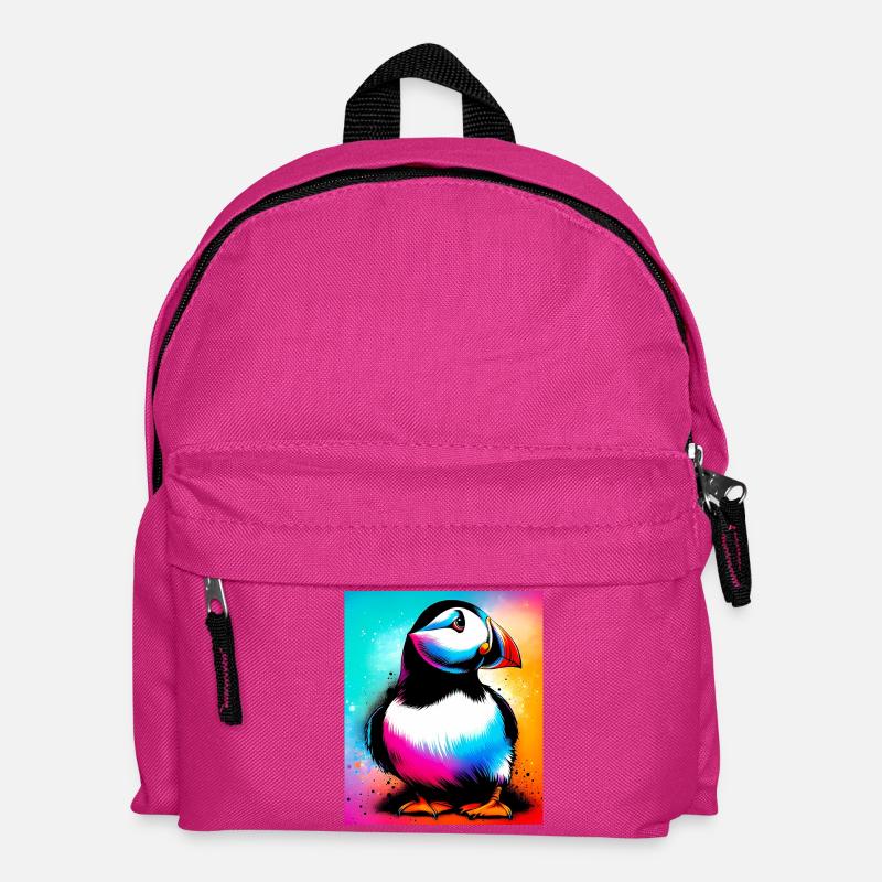 Papageitaucher - Kinder Rucksack - Fuchsia