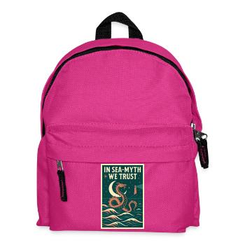 Faire confiance au mythe de la mer | Mythe du serpent de mer - Sac à dos Enfant - fuchsia - Devant