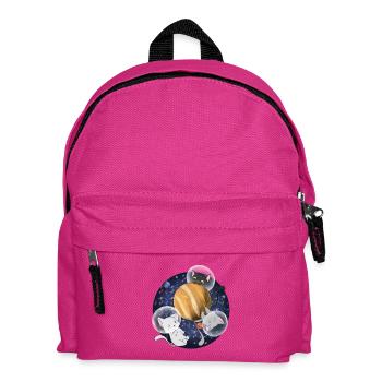 Kawaii Space Cats Jupiter Shirt - Kids' Backpack - fuchsia - Front