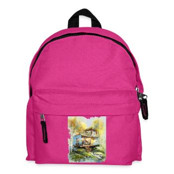 Studio Vie de Conteneur Woodland - Sac à dos Enfant - fuchsia - Devant