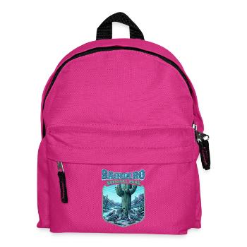 Saguaro National Park Wappen - Kinder Rucksack - Fuchsia - Vorne