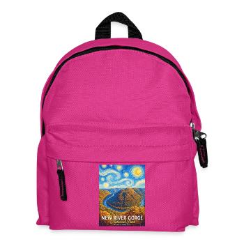 New River Gorge Landscape National Park - Kids' Backpack - fuchsia - Front