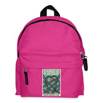 G-Force is Love | Roller Coaster Club - Kids' Backpack - fuchsia - Front