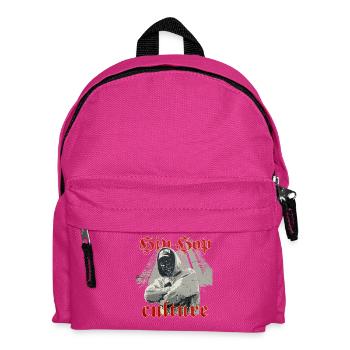 Kultur: HipHop-Graffiti-Anonymes Gesicht - Kinder Rucksack - Fuchsia - Vorne