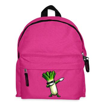 Tamponner les poireaux - Sac à dos Enfant - fuchsia - Devant