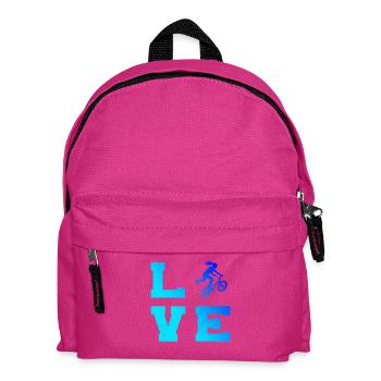 Dirt Jump Gift Idea for a Freestyle Rider - Kids' Backpack - fuchsia - Front