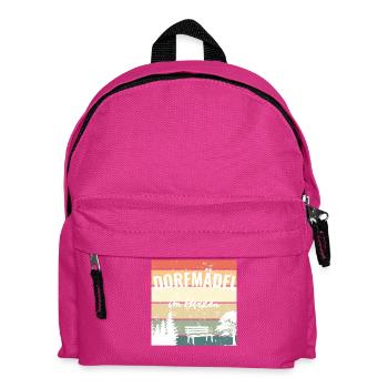 Mein Herz blieb auf dem Dorf - Kinder Rucksack - Fuchsia - Vorne