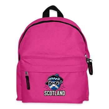 Football with Scotland flag funny ball - Kids' Backpack - fuchsia - Front