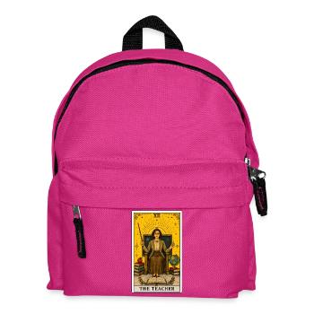 Teacher | School Profession Tarot - Kids' Backpack - fuchsia - Front