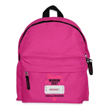 Bientôt Maman 2027 Gamer Annonce Grossesse - Sac à dos Enfant - fuchsia - Devant