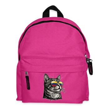 Drapeau du Chat Colombien Colombie - Sac à dos Enfant - fuchsia - Devant