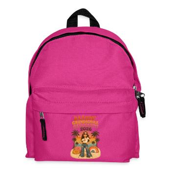 Retro Abschluss 2026 Grundschule - Kinder Rucksack - Fuchsia - Vorne