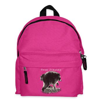Jimothy Viral Raccoon Funny Team Jimothy - Kids' Backpack - fuchsia - Front