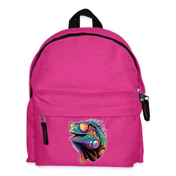 Leguane Sprüche Leguane Lustiges Leguane Geschenk  - Kinder Rucksack - Fuchsia - Vorne