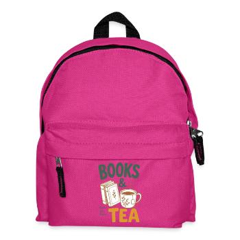 Livres et thé - Livres et passionnés de thé, lecture passionnée de lecture - Sac à dos Enfant - fuchsia - Devant
