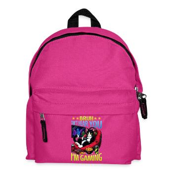 Gamer Gaming Cat Video Game - Kinder Rucksack - Fuchsia - Vorne