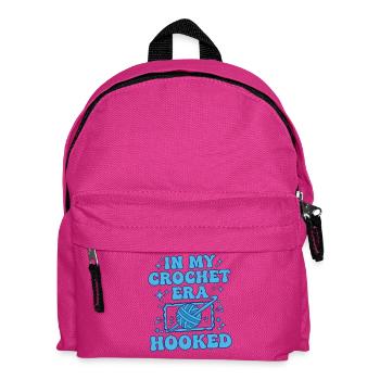 In meiner Häkelzeit habe ich lustiges Häkelgarn für Liebhaber gehäkelt - Kinder Rucksack - Fuchsia - Vorne