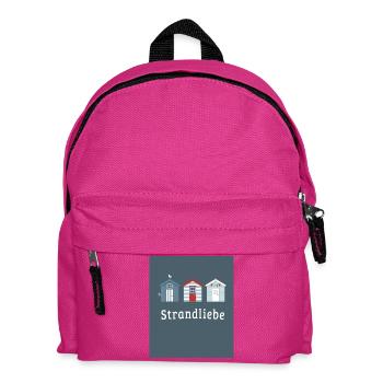 Strandliebe – Küstenposter Minimalistisch - Kinder Rucksack - Fuchsia - Vorne