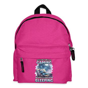 Weekend Forecast Gaming Panda - Kids' Backpack - fuchsia - Front