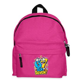 Youth Word 67 Six Seven - Kids' Backpack - fuchsia - Front