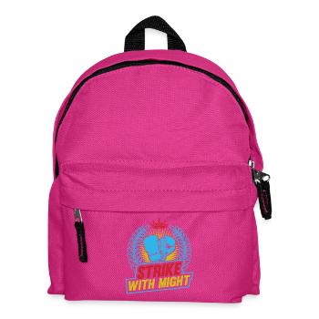Strike With Might Gloves Boxing Gloves - Kids' Backpack - fuchsia - Front
