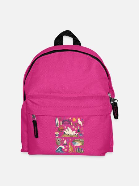 Sydney | Hafen, Surfen & Australien - Kinder Rucksack - Fuchsia