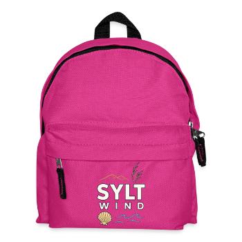 Sylt Wind North Sea Island Motif with Sea & Dunes - Kids' Backpack - fuchsia - Front