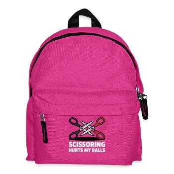 Scissoring tut meinen Eiern weh - Kinder Rucksack - Fuchsia - Vorne
