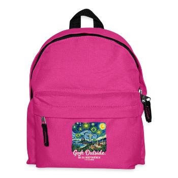  Funny Gogh Outside Brazil Independence Day 7 - Kinder Rucksack - Fuchsia - Vorne