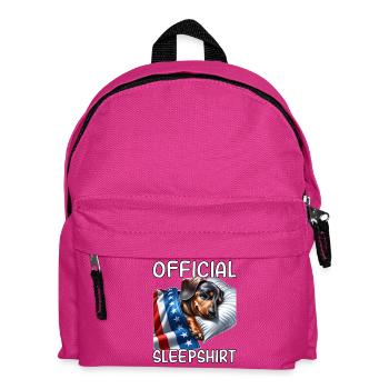 Dackel US Schlafshirt - Kinder Rucksack - Fuchsia - Vorne