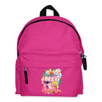 Beste Foxes im Farbenmeer - Kinder Rucksack - Fuchsia - Vorne