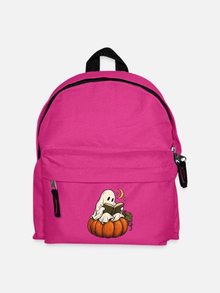 Lesestunde im Kürbislicht - Kinder Rucksack - Fuchsia